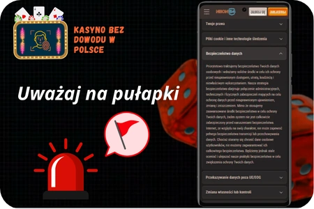 Czerwone flagi w kasynie bez dowodu